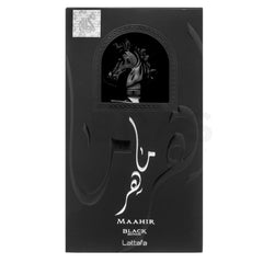 Lattafa Maahir Black Edition Eau de Parfum - 100ml Unisex Amber Spicy Fragrance - Long-lasting & Premium Quality for Sophisticated Elegance