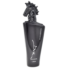 Lattafa Maahir Black Edition Eau de Parfum - 100ml Unisex Amber Spicy Fragrance - Long-lasting & Premium Quality for Sophisticated Elegance
