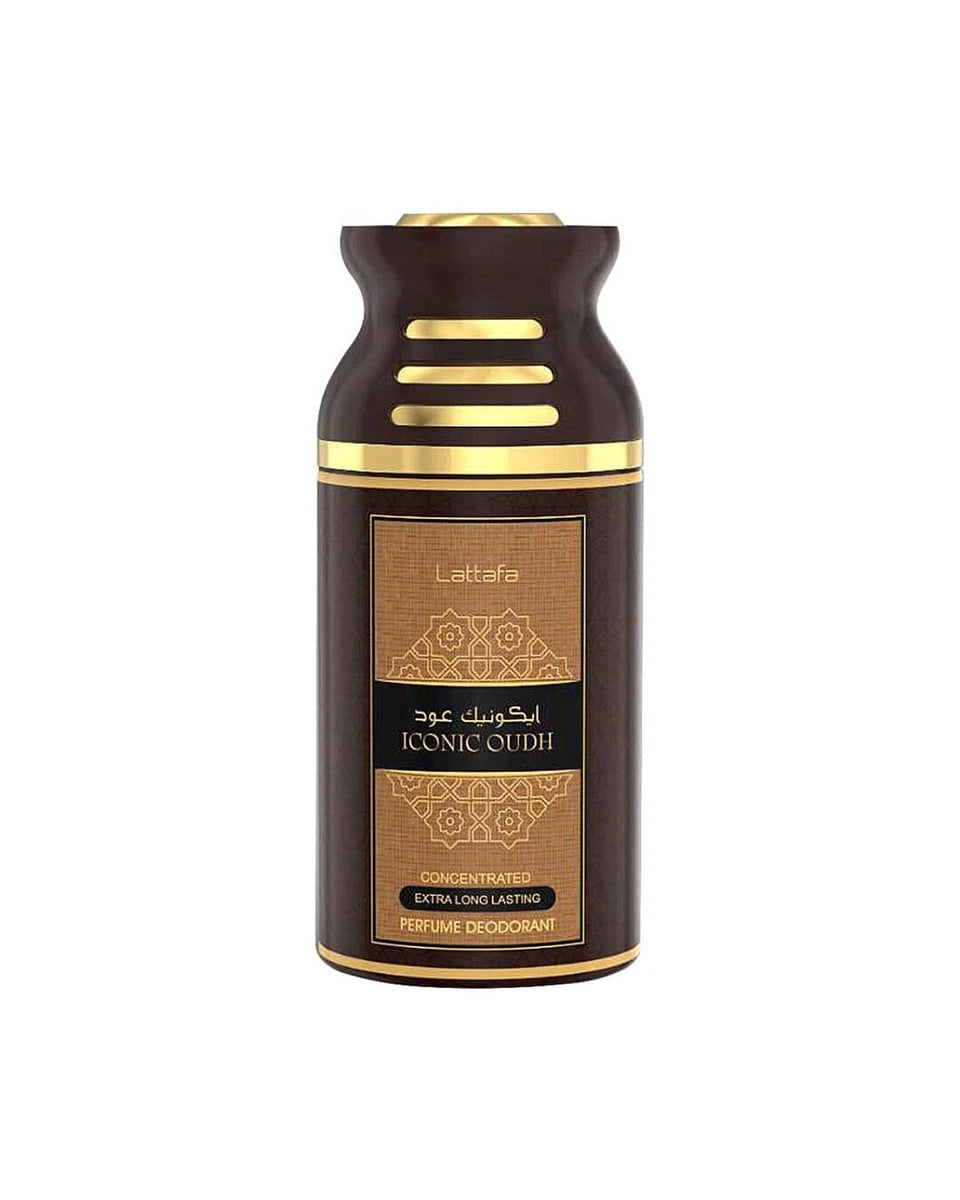 ICONIC OUD by LATTAFA, 250ML Deodorant for Men / Women