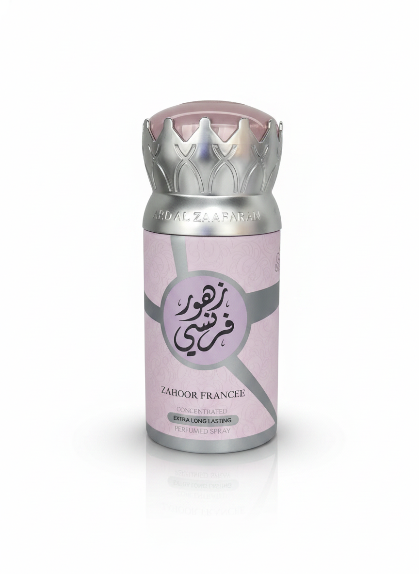 zahoor France ard al zaafaran 250ml  concentrated extra long lasting perfumed spray