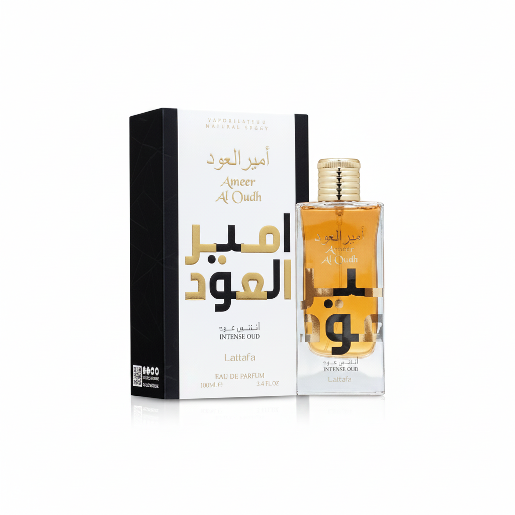 Lattafa Ameer Al Oud Intense Oud Eau de Parfum Spray, 3.4 Ounce