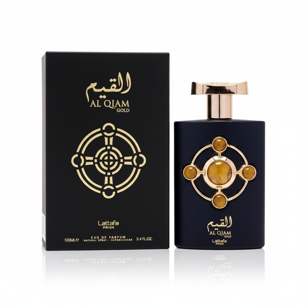 Al Qiam Gold by Lattafa Eau de Parfum 3.4 Ounce