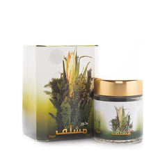 L/S Bakhoor Mushlaf Banafa for Oud Incense 50g - Long-Lasting, Authentic Arabian Fragrance with Premium Agarwood Blend, Rich Aroma