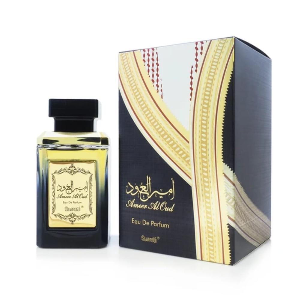 Surrati Perfumes Ameer Al Oud 100ML Unisex Eau de Parfum - Luxurious Oud-Based Fragrance with Floral and Woody Notes, Long-Lasting Elegance