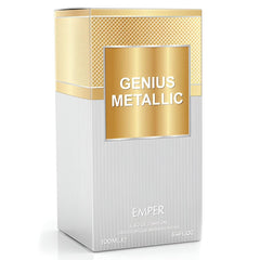 Genius Metallic Eau de Parfum by Emper Perfumes. 3.4 fl oz / 100 ml. For Men.