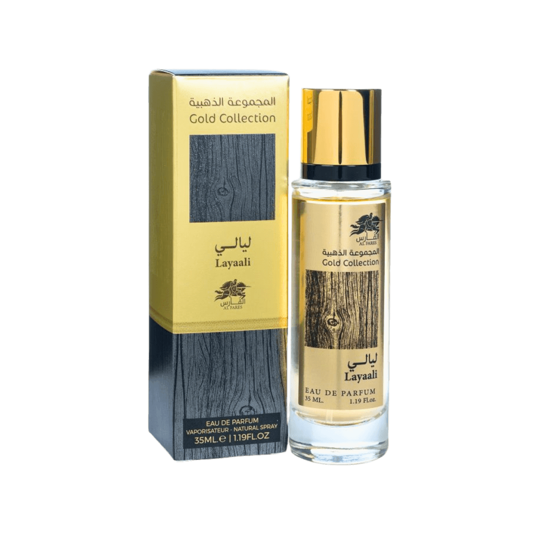Layaali Al Fares Gold Collection Perfume water for men and women 35 ml.