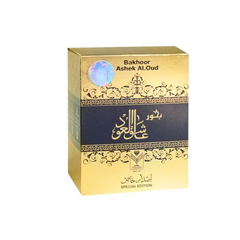 Almas Perfumes 1.06 oz Ashek Al Oud Bakhoor Incense - Captivating Aroma, Premium Quality, Authentic Arabian Experience for Meditation and Special Occasions