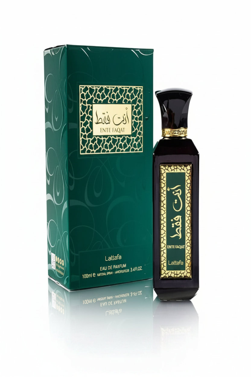 Lattafa Ente Faqat Eau De Parfum Spray 3.4 Ounce (Unisex)