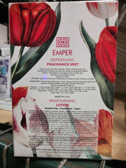 FLOWERS SECRET TULIP NIGHT  by emper ( fragrance mist 250ml & moisturizing lotion 250ml )