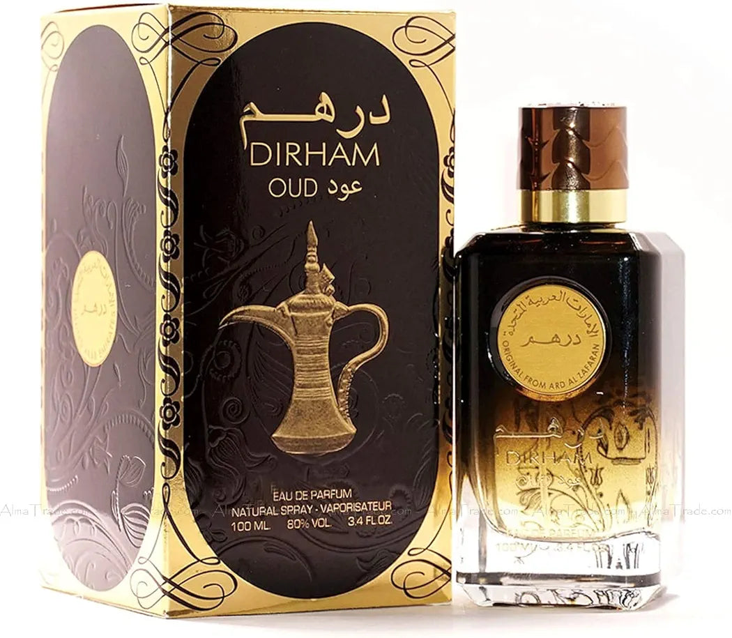 Ard Al Zaafaran Dirham OUD Eau De Parfum Spray, 3.4 Ounce (Unisex)