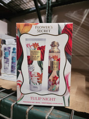 FLOWERS SECRET TULIP NIGHT  by emper ( fragrance mist 250ml & moisturizing lotion 250ml )