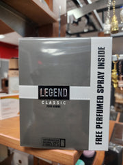 CLASSIC legend pour homme by emper 100ml vaporisateur natural spray ( free perfumed spray inside )